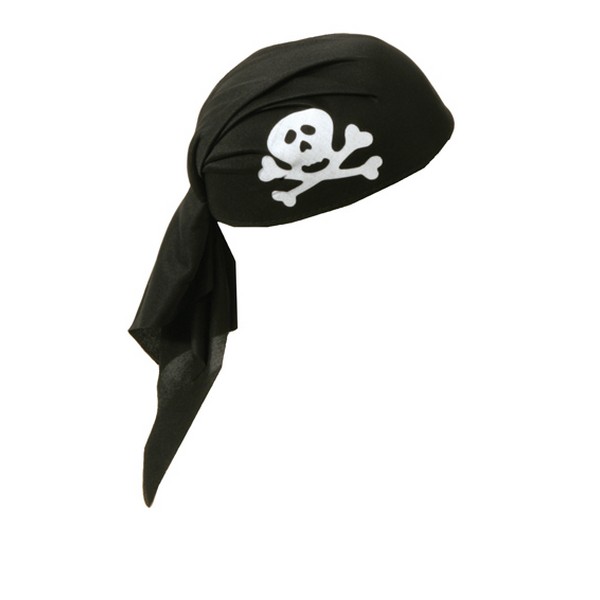 Klobouk -pirát.šátek černý 4 185723 - Ru