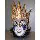 Maska bílá paprsky zlaté 147587B-Li