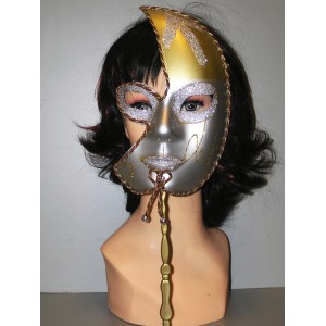 Maska stříbrnozlatá 21101-Li
