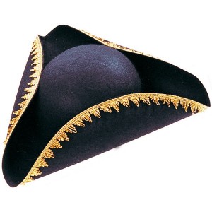 Třírohý černý klobouk 4 120140 - Ru
