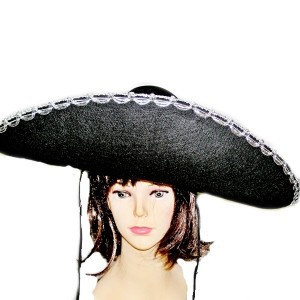 Mexický klobúk čierny 3290 -Li 